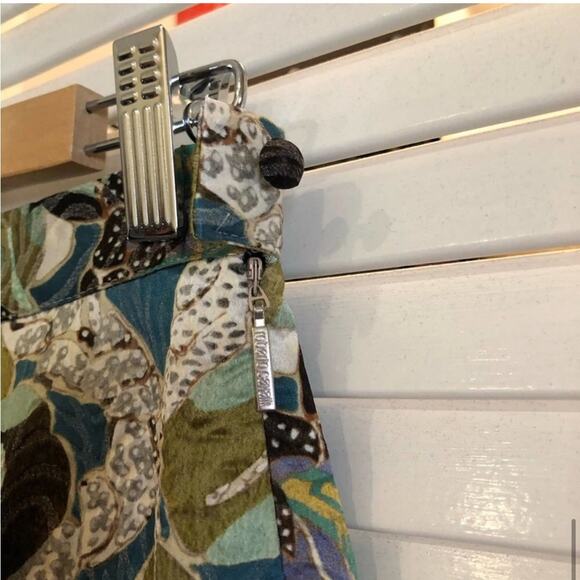 Roberto Cavalli Green Patterned Pencil Mini Skirt - Picture 8 of 10